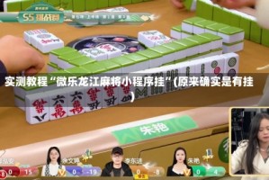 实测教程“微乐龙江麻将小程序挂”(原来确实是有挂)