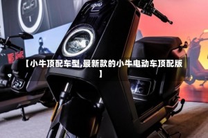 【小牛顶配车型,最新款的小牛电动车顶配版】