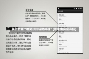 实测教程“哈灵双扣辅助神器”(原来确实是有挂)
