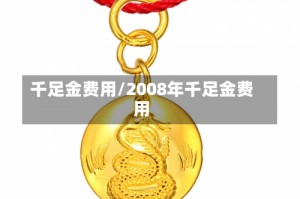 千足金费用/2008年千足金费用
