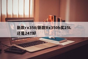 新款rx350/新款Rx350h买25L还是24T好